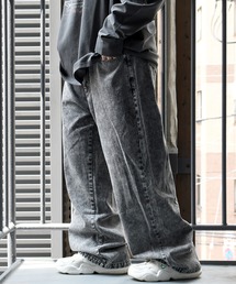 HALHAM（ハルハム）の「vintage like loose fit denim pants/ヴィンテージ ライク ルーズフィット デニムパンツ【IR】 オーバーサイズ メンズ レディース（デニムパンツ）」