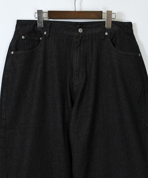HALHAM(ハルハム)の「vintage like loose fit denim pants/ヴィンテージ ライク ルーズフィット デニムパンツ【IR】(デニムパンツ・メンズ・ケミカルウォッシュ/ワンウォッシュ/グレー/ライトブルー/ブラック・M/L/XL)」の9枚目の写真