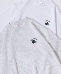 SITRY | SITRY Billiards Pattern Design Sweat Shirt/別注 オーバーサイズ ビリヤード ワンポイント刺繍 袖プリント バックプリント 裏起毛 スウェット トレーナー(スウェット)