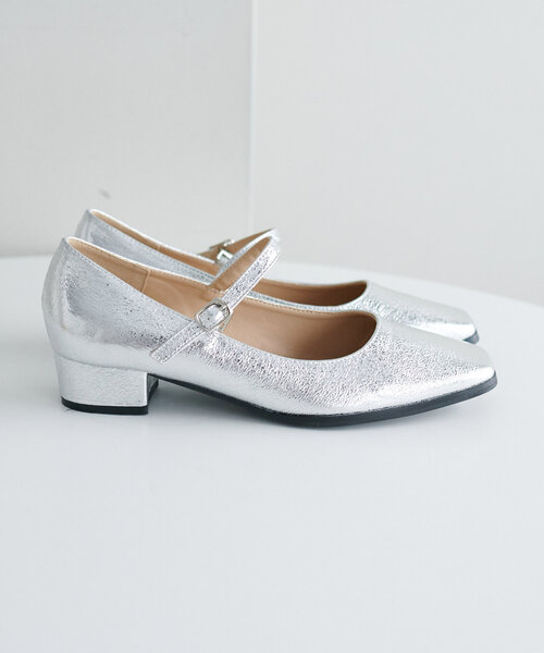 DISCOAT（ディスコート）の「ストラップシューズ（パンプス・レディース・シルバー/ブラック・MEDIUM/LARGE）」の15枚目の写真