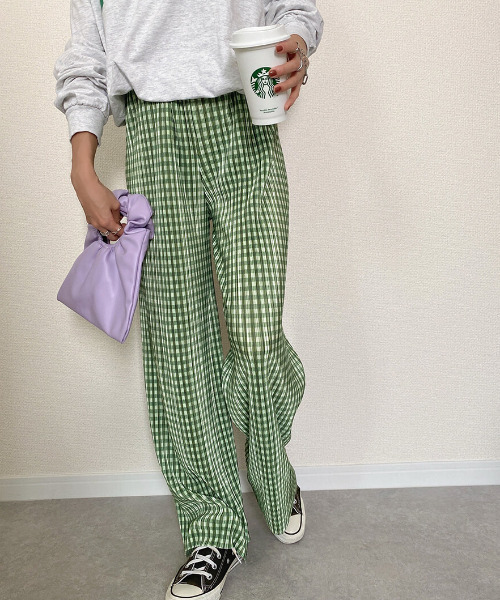 古着 チェックパンツ ギンガムチェック（DRAWER(ドゥロワー) / 22SS  