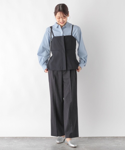 GLOBAL WORK（グローバルワーク）の「お手入れらくらくSET UPビスチェ/136189（ベスト・レディース・モカ/スミクロ/ネイビー・FREE）」の13枚目の写真