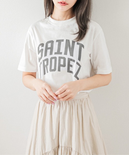 SUGAR BISKET(シュガービスケット)の「ロゴTシャツ(Tシャツ/カットソー・レディース・ホワイト/ブラック/杢グレー・フリー)」の1枚目の写真