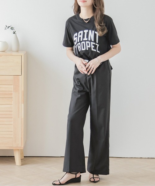 SUGAR BISKET(シュガービスケット)の「ロゴTシャツ(Tシャツ/カットソー・レディース・ホワイト/ブラック/杢グレー・フリー)」の4枚目の写真