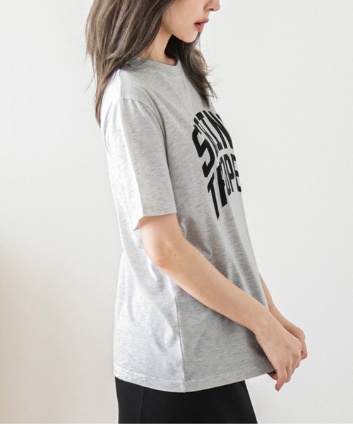 SUGAR BISKET(シュガービスケット)の「ロゴTシャツ(Tシャツ/カットソー・レディース・ホワイト/ブラック/杢グレー・フリー)」の13枚目の写真