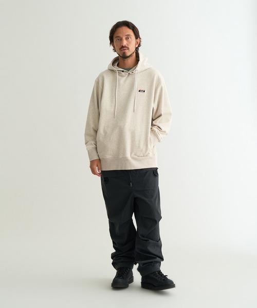ECO HYBRID MINI BOX LOGO EMBROIDERY SWEAT HOODIE/エコハイブリッド