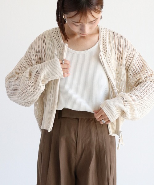 cepo(セポ)の「ラメリブタンクトップ(タンクトップ・レディース・ブラック/オフホワイト/グレー・M)」の5枚目の写真