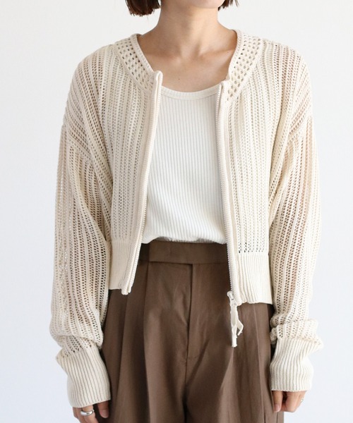 cepo(セポ)の「ラメリブタンクトップ(タンクトップ・レディース・ブラック/オフホワイト/グレー・M)」の6枚目の写真