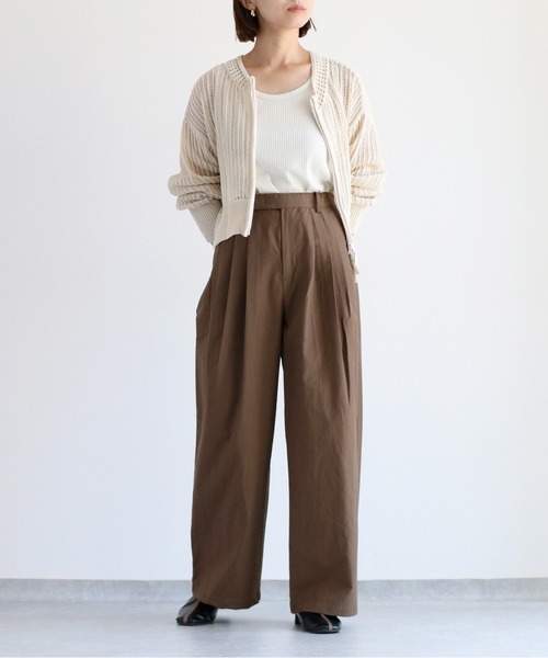 cepo(セポ)の「ラメリブタンクトップ(タンクトップ・レディース・ブラック/オフホワイト/グレー・M)」の7枚目の写真