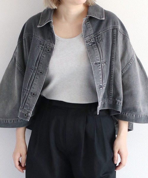 cepo(セポ)の「ラメリブタンクトップ(タンクトップ・レディース・ブラック/オフホワイト/グレー・M)」の15枚目の写真