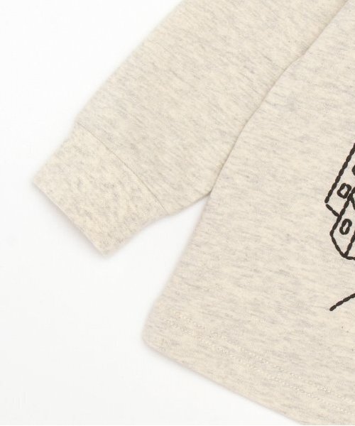 kladskap（クレードスコープ）の「旅ザウルス長袖Tシャツ（Tシャツ/カットソー・キッズ・ライトブルー/オートミール・100cm/90cm/80ｃｍ/120cm/110cm/130cm）」の8枚目の写真