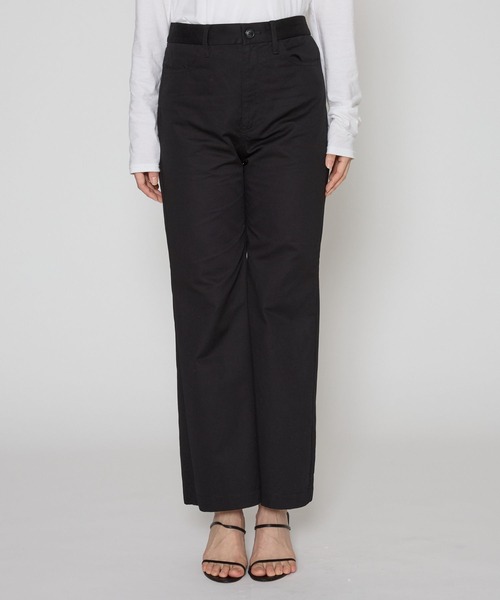 BABYLONE（バビロン）の「ライトチノフレアパンツ（チノパンツ・レディース・ベージュ/ブラック・38inch/36inch）」の20枚目の写真