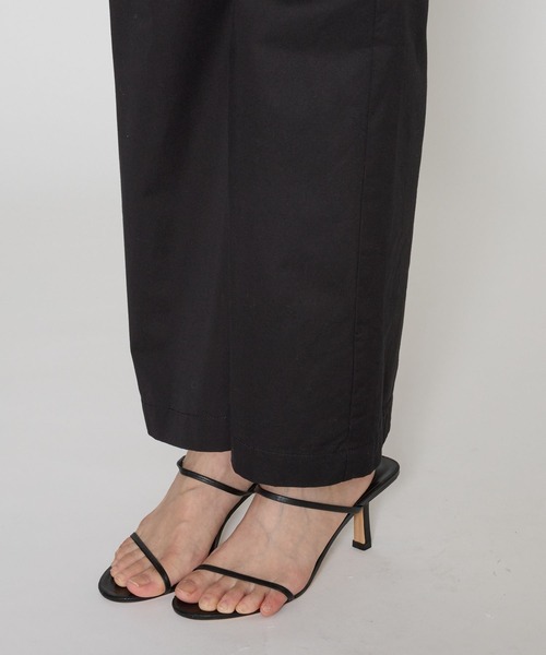 BABYLONE（バビロン）の「ライトチノフレアパンツ（チノパンツ・レディース・ベージュ/ブラック・38inch/36inch）」の5枚目の写真