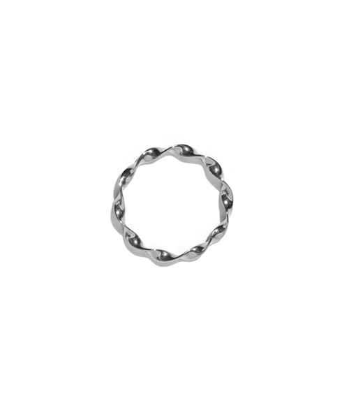 LHME(エルエイチエムイー)の「【WEB限定】 “Moment”くるくるピンキーリング/サージカルステンレス(金属アレルギー対応)【LHME / エルエイチエムイー】(リング・レディース・シルバー/ゴールド・3号/2号)」の4枚目の写真