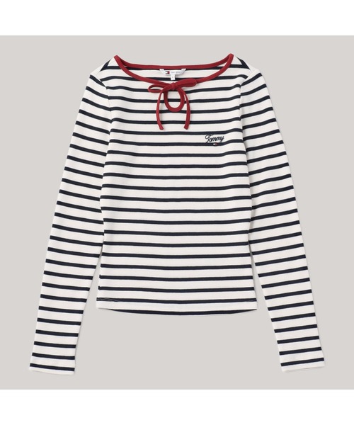 TOMMY HILFIGER(トミーヒルフィガー)の「ボーダーティアドロップロングスリーブTシャツ(Tシャツ/カットソー・レディース・マルチ/その他・MEDIUM/SMALL/X-SMALL)」の6枚目の写真