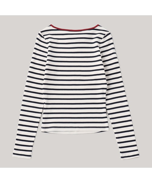 TOMMY HILFIGER(トミーヒルフィガー)の「ボーダーティアドロップロングスリーブTシャツ(Tシャツ/カットソー・レディース・マルチ/その他・MEDIUM/SMALL/X-SMALL)」の7枚目の写真