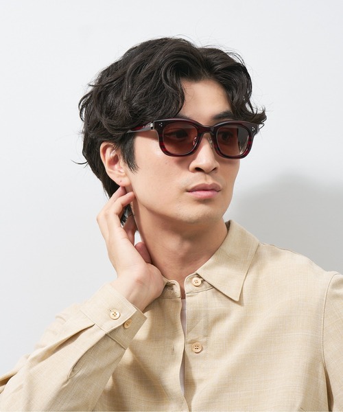 ウェリントン型 サングラス｜鼻パッド｜シェルパッド｜サングラス｜UVカット｜紫外線対策｜ユニセックス｜黒縁｜太縁フレーム｜Zoff｜UNITED ARROWS