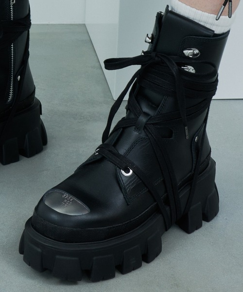 AIVER（アイバー）の「AIVER　ライトソールセーフティーブーツ（ブーツ・メンズ・ブラック・SMALL/MEDIUM/LARGE）」の2枚目の写真