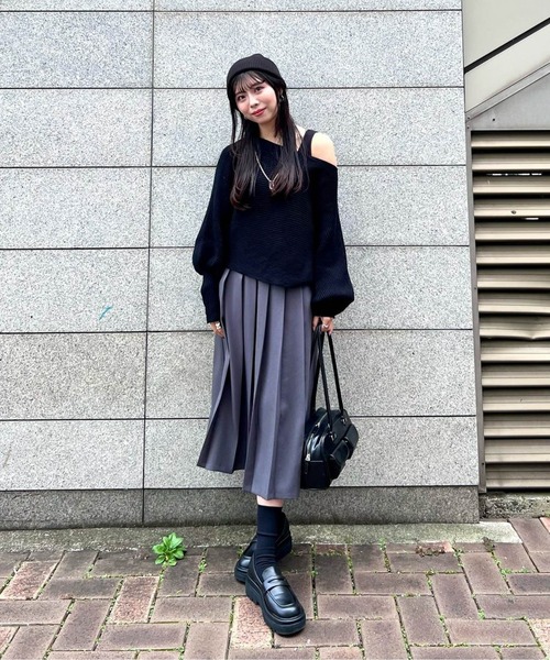 Fabby fabby（ファビィーファビィー）の「チャンキーヒールローファー（ローファー・レディース・ブラック・MEDIUM/LARGE/SMALL）」の15枚目の写真