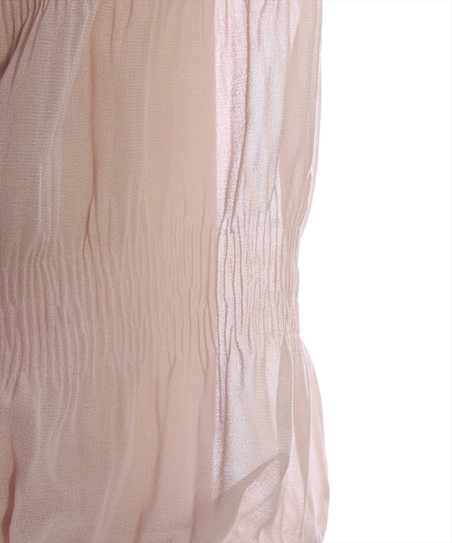 clear（クリア）の「マジョリカプリーツドッキングトップス [大人可愛い ボリューム感 着心地抜群]≪再入荷≫（Tシャツ/カットソー・レディース・ブラック/ピンクベージュ/アイボリー・F）」の10枚目の写真