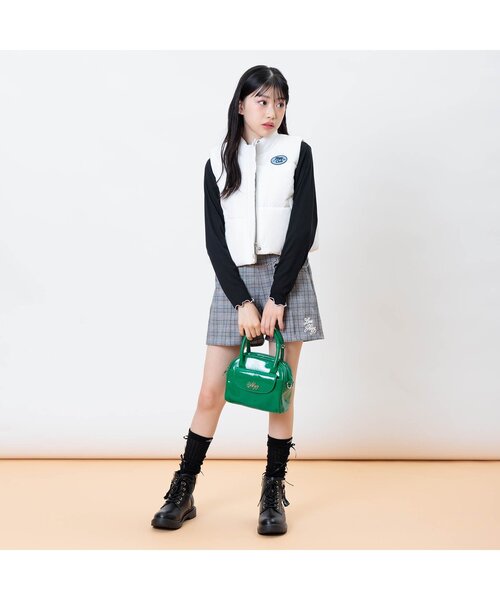 algy(アルジー)の「りぼんルーズソックス(ソックス/靴下・キッズ・グレー/オフホワイト/ブラック・21/24)」の5枚目の写真