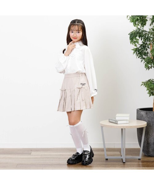 algy(アルジー)の「りぼんルーズソックス(ソックス/靴下・キッズ・グレー/オフホワイト/ブラック・21/24)」の12枚目の写真