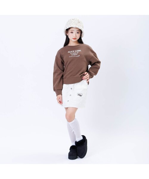 algy(アルジー)の「りぼんルーズソックス(ソックス/靴下・キッズ・グレー/オフホワイト/ブラック・21/24)」の14枚目の写真