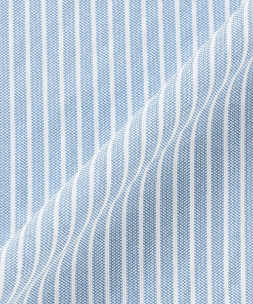 TOKYO SHIRTS(トウキョウシャツ)の「ストレッチ 形態安定ノーアイロン スキッパー 長袖ニットビジネスワイシャツ(ビジネスシャツ・レディース・ブルー・S/M/L/LL/XL)」の5枚目の写真