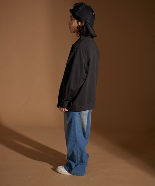 PAIRMANON STREET（ペアマノンストリート）の「【PAIRMANON STREET】マルチファンクション 吸水速乾 カーディガン（カーディガン/ボレロ・キッズ・オフホワイト/チャコールグレー/ブルー/ベージュ/ブラック・100/110/120/130/140/150/160）」の12枚目の写真