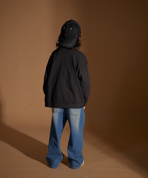 PAIRMANON STREET（ペアマノンストリート）の「【PAIRMANON STREET】マルチファンクション 吸水速乾 カーディガン（カーディガン/ボレロ・キッズ・オフホワイト/チャコールグレー/ブルー/ベージュ/ブラック・100/110/120/130/140/150/160）」の13枚目の写真