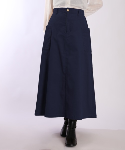 1chaku.（イッチャク）の「コーデュロイパッチポケットスカート（スカート・レディース・グリーン/ネイビー/ベージュ/ライトベージュ/ブラック/オフホワイト/ダークグリーン/ブラウン・マルチサイズ）」の13枚目の写真