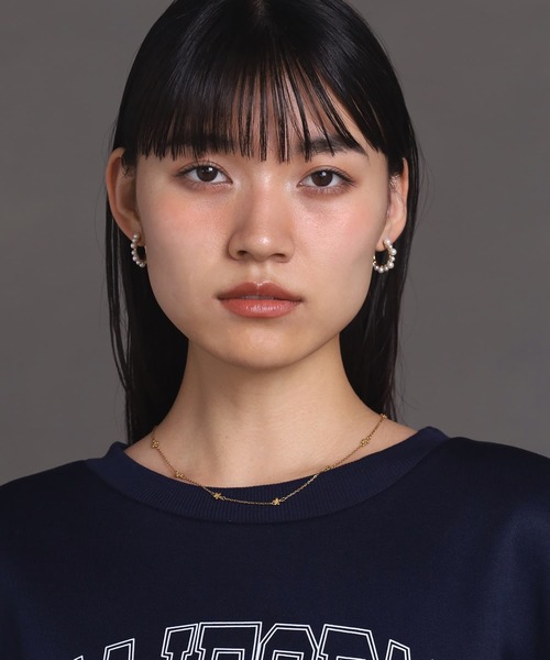 LHME（エルエイチエムイー）の「【WEB限定】“MELLOW”パールフープピアス/サージカルステンレス（金属アレルギー対応）【LHME / エルエイチエムイー】（ピアス（両耳用）・レディース・ゴールド・ONE SIZE）」の7枚目の写真