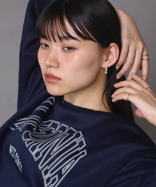 LHME（エルエイチエムイー）の「【WEB限定】“MELLOW”パールフープピアス/サージカルステンレス（金属アレルギー対応）【LHME / エルエイチエムイー】（ピアス（両耳用）・レディース・ゴールド・ONE SIZE）」の5枚目の写真