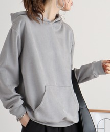 ユニセックス スウェード ワイド パーカー
