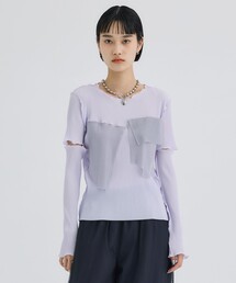 STUDIOUS | 【kotohayokozawa/コトハヨコザワ】《STUDIOUS別注》グリッターアームカバートップス(Tシャツ/カットソー)