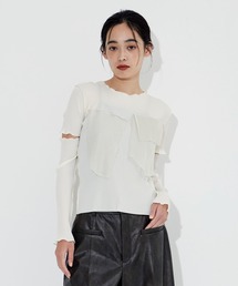 STUDIOUS | 【kotohayokozawa/コトハヨコザワ】《STUDIOUS別注》グリッターアームカバートップス(Tシャツ/カットソー)