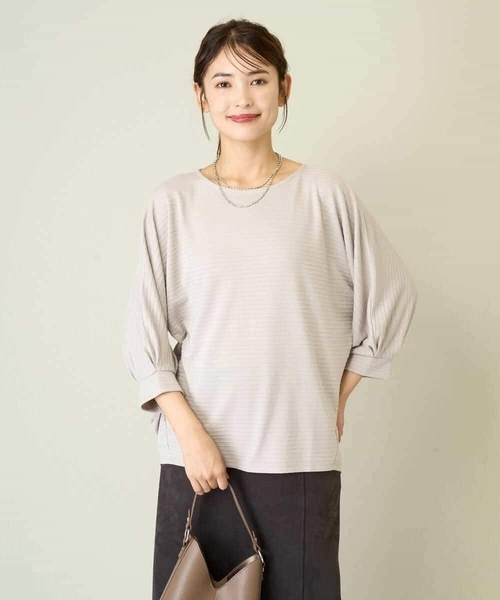 a.v.v(アーヴェヴェ)の「ドルマンスリーブトップス(Tシャツ/カットソー・レディース・ネイビー/グレー系その他・36/42/40/38/34)」の7枚目の写真