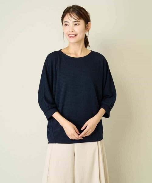 a.v.v(アーヴェヴェ)の「ドルマンスリーブトップス(Tシャツ/カットソー・レディース・ネイビー/グレー系その他・36/42/40/38/34)」の12枚目の写真
