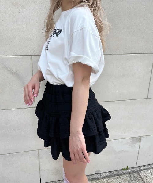 MORE self LOVE(モアセルフラブ)の「lace ribbon T shirt(Tシャツ/カットソー・レディース・ホワイト・FREE)」の8枚目の写真