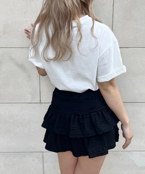MORE self LOVE(モアセルフラブ)の「lace ribbon T shirt(Tシャツ/カットソー・レディース・ホワイト・FREE)」の11枚目の写真
