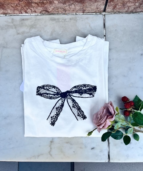 MORE self LOVE(モアセルフラブ)の「lace ribbon T shirt(Tシャツ/カットソー・レディース・ホワイト・FREE)」の15枚目の写真