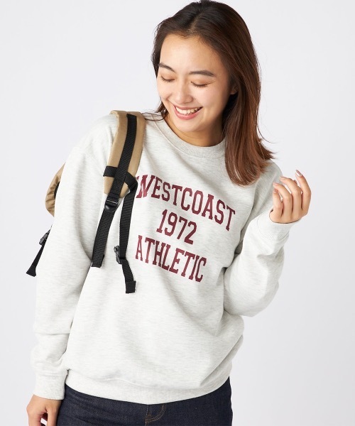 Ocean Pacific（オーシャンパシフィック）の「【OP/オーピー】【限定商品】ユニセックス裏起毛ロゴスウェット　トレーナー　クルースウェット　カレッジロゴ（スウェット・レディース・バーガンディー/ホワイト/チャコール/ヘザーグレー/チャコールグレー・SMALL/MEDIUM/X-LARGE/LARGE）」の18枚目の写真