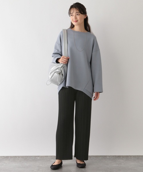 GLOBAL WORK Smile Seed Store（グローバルワーク スマイルシードストア）の「リラクシープリーツパンツ/161581（その他パンツ・レディース・ブラック/グレー系その他/チャコール/カーキ/グレー系その他2/ライトブラウン・MEDIUM/LARGE）」の7枚目の写真