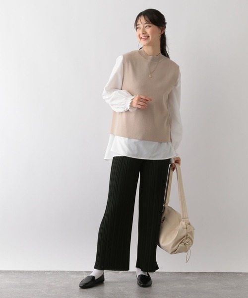 GLOBAL WORK Smile Seed Store（グローバルワーク スマイルシードストア）の「リラクシープリーツパンツ/161581（その他パンツ・レディース・ブラック/グレー系その他/チャコール/カーキ/グレー系その他2/ライトブラウン・MEDIUM/LARGE）」の11枚目の写真