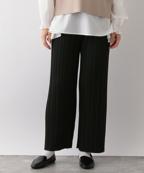 GLOBAL WORK Smile Seed Store（グローバルワーク スマイルシードストア）の「リラクシープリーツパンツ/161581（その他パンツ・レディース・ブラック/グレー系その他/チャコール/カーキ/グレー系その他2/ライトブラウン・MEDIUM/LARGE）」の13枚目の写真