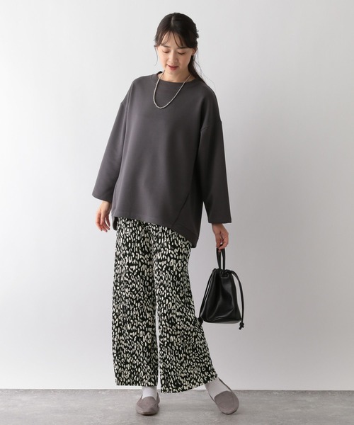 GLOBAL WORK Smile Seed Store（グローバルワーク スマイルシードストア）の「リラクシープリーツパンツ/161581（その他パンツ・レディース・ブラック/グレー系その他/チャコール/カーキ/グレー系その他2/ライトブラウン・MEDIUM/LARGE）」の20枚目の写真