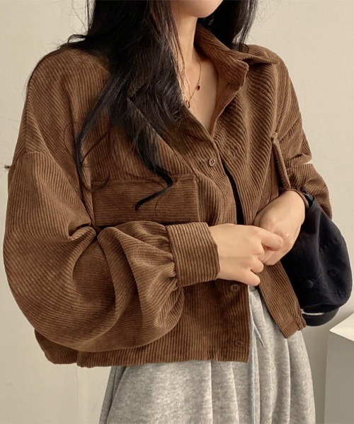PUTUMAYO コーデュロイ　ジャケット&スカート セール】コーデュロイ ジャケット レディース長袖（ブルゾン