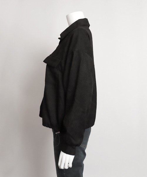 Miniministore(ミニミニストア)の「コーデュロイ ジャケット レディース長袖(ブルゾン・レディース・ブルーグレー/ブラック/ブラウン・FREE)」の14枚目の写真