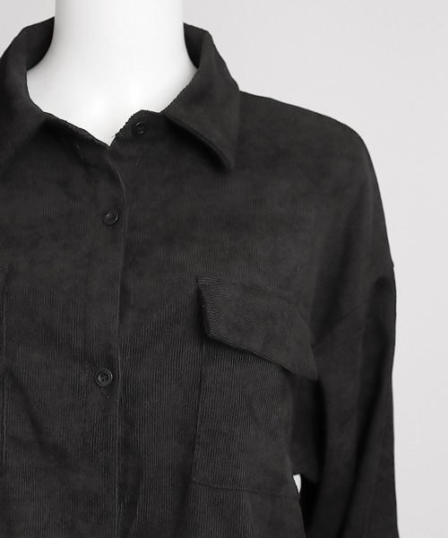Miniministore(ミニミニストア)の「コーデュロイ ジャケット レディース長袖(ブルゾン・レディース・ブルーグレー/ブラック/ブラウン・FREE)」の16枚目の写真