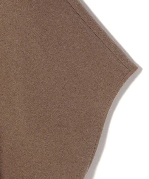 SHIPS Colors（シップス カラーズ）の「SHIPS Colors: 〈手洗い可能〉ジャージーメルトン ポンチョ◇（ポンチョ・レディース・ブラウン/ネイビー・ONE SIZE）」の7枚目の写真